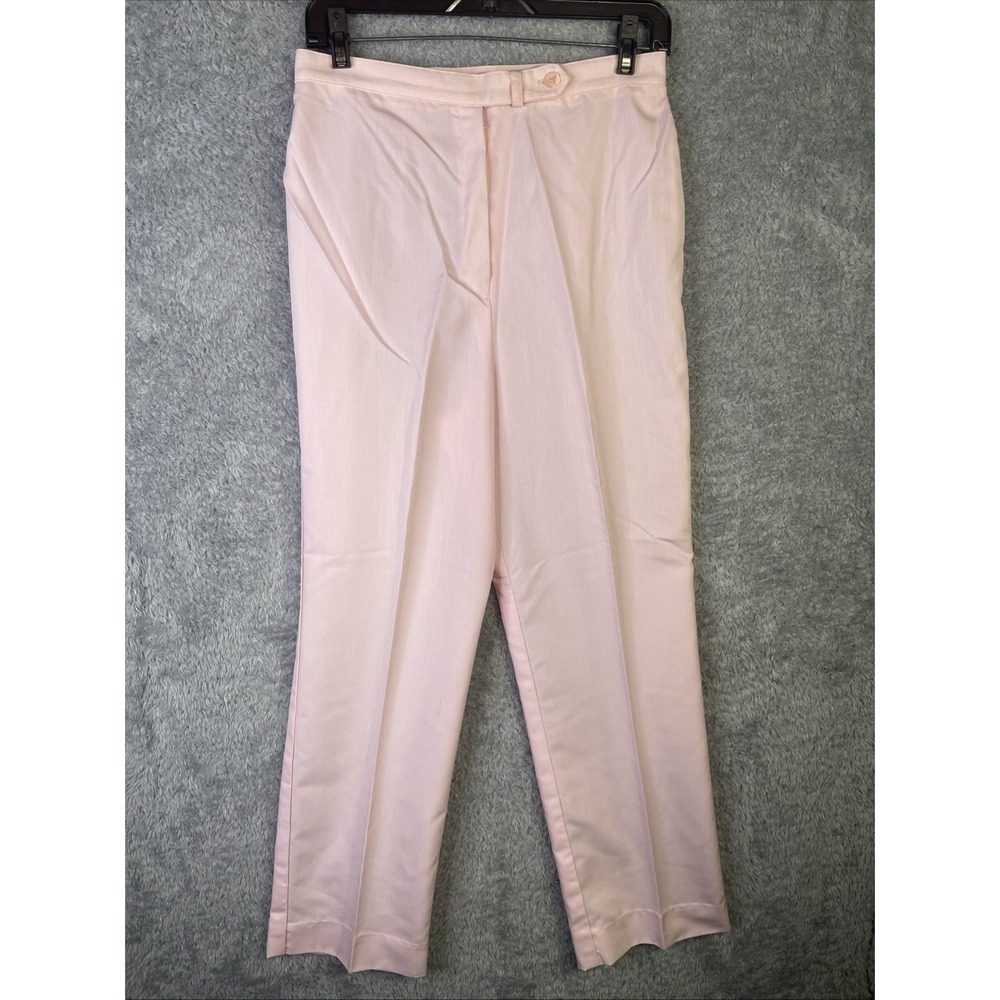 Vintage Inner Visions by Ship N Shore Women's Pleated Pink Stretch Pants 28x27.5
